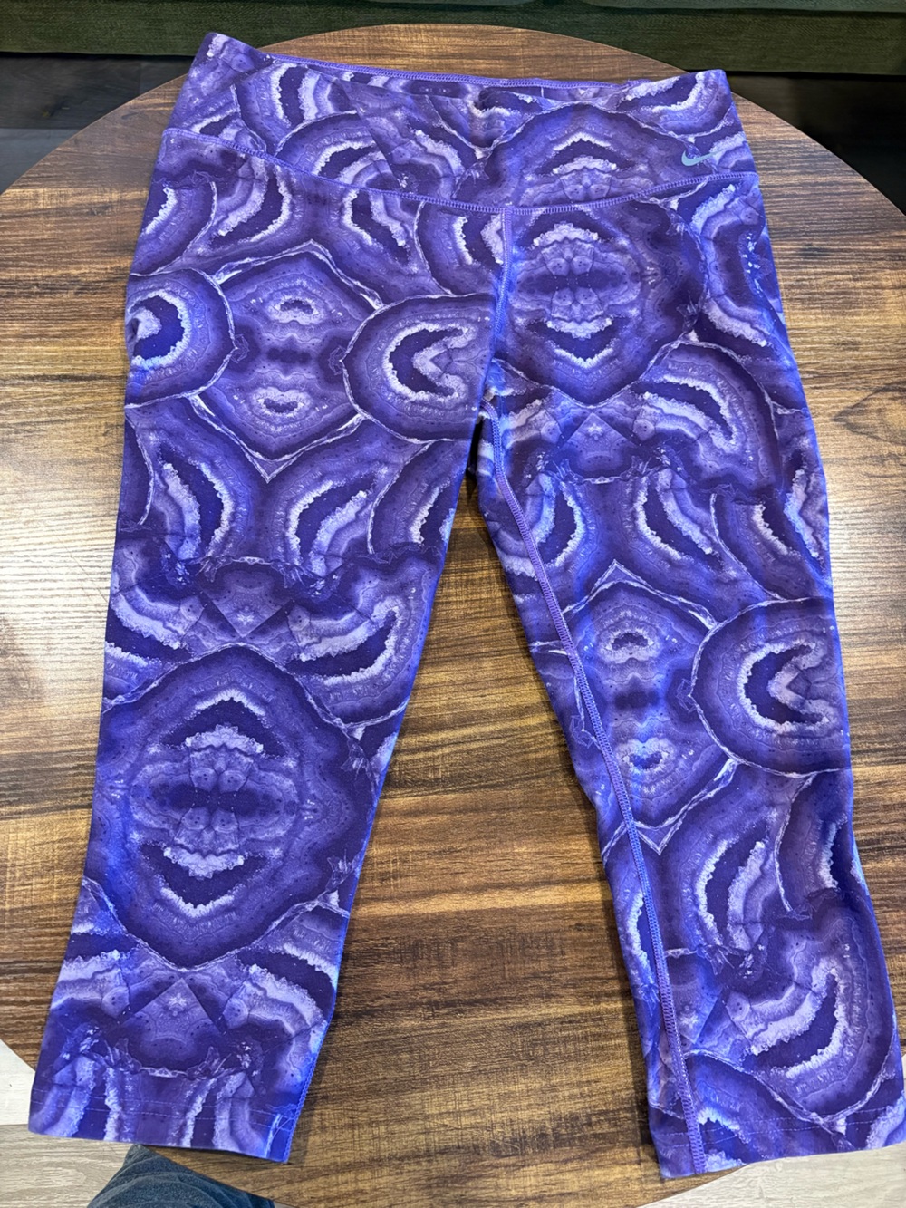 Nike Purple Geode Print Kids Leggings